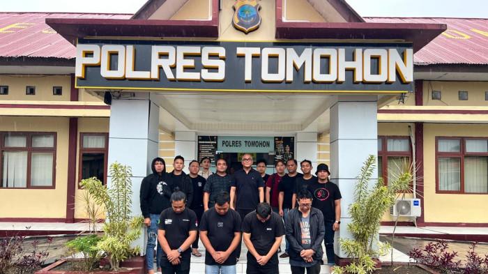 AMANKAN: Satuan Reserse Kriminal Polres Tomohon berhasil mengungkap praktik penyalahgunaan pengangkutan dan penimbunan bahan bakar minyak (BBM) bersubsidi jenis biosolar di wilayah hukum Kota Tomohon.
