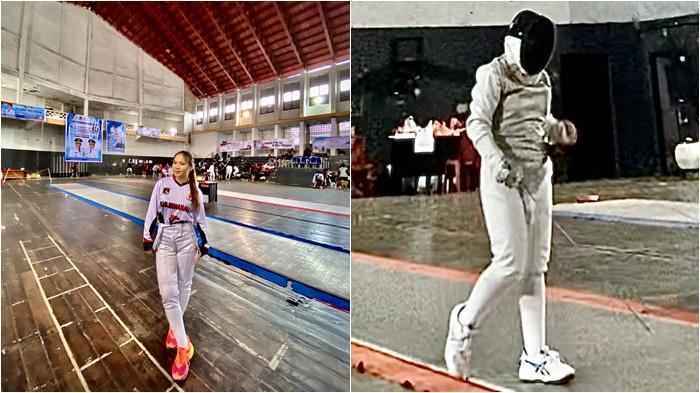 CEWEK MINAHASA - Enelis Injili Muntuan, Atlet Anggar mengukirkan namanya pada kejuaraan Porprov Sulut 2025 di Kota Manado.