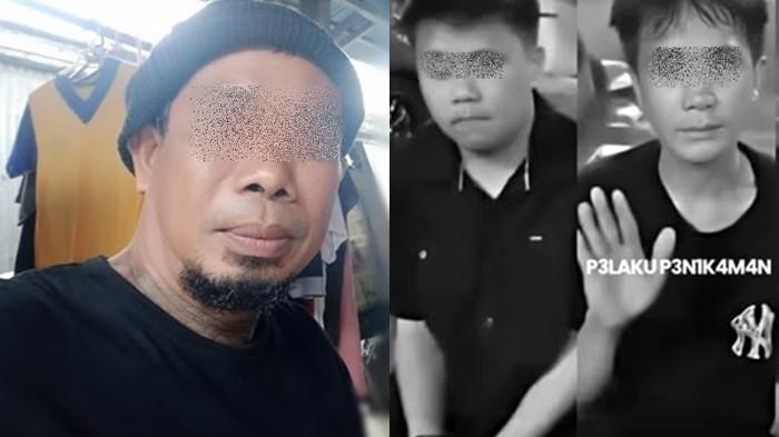 KORBAN & PELAKU - Foto Korban Mat Ular (kiri) dan 2 di antara 4 terduga pelaku (kanan) yang telah ditangkap polisi. Kasus penikaman terjadi di Lorong Anoa, Kelurahan Teling Bawah, Manado, Sulawesi Utara, Selasa (5/5/2026). Dari informasi yang didapat di lokasi kejadian, warga menyebut pelaku yang terlibat dalam aksi tersebut diduga lebih dari empat orang.