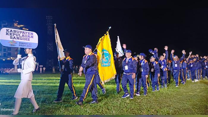 Foto-foto Kontingen Sangihe di Pembukaan Porprov Sulut 2025, Foto 3