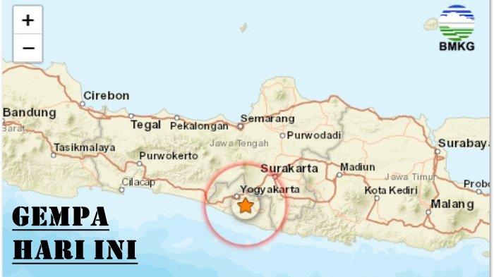 Gempa Hari Ini Senin 2 Oktober 2023, Info BMKG Magnitudo Kecil Terjadi di Darat Yogyakarta