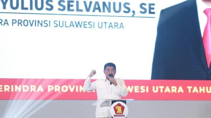 HADIRI - Ketua Harian Partai Gerindra Sufmi Dasco Ahmad, menghadiri pembukaan Rapat Kerja Daerah (Rakerda) Partai Gerindra Sulawesi Utara yang digelar di Four Points by Sheraton Manado, Minggu (24/5/2026).