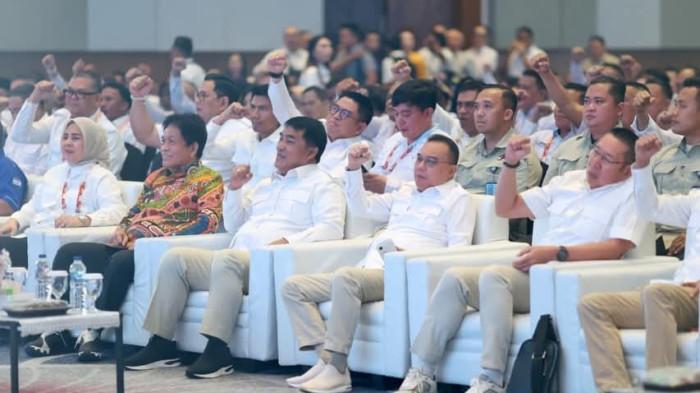 HADIRI - Ketua Harian Partai Gerindra Sufmi Dasco Ahmad, menghadiri pembukaan Rapat Kerja Daerah (Rakerda) Partai Gerindra Sulawesi Utara yang digelar di Four Points by Sheraton Manado, Minggu (24/5/2026).