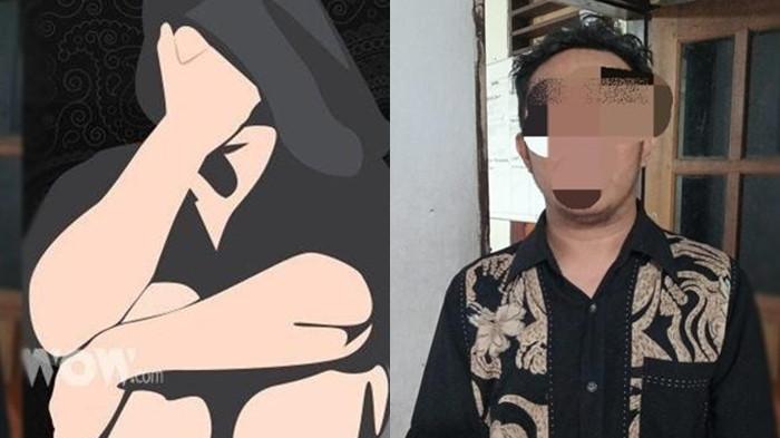 TERSANGKA - Ilustrasi korban pelecehan dan oknum guru di Kota Bitung, Sulut inisial VS (36) ditangkap Polisi Resor Bitung atas kasus pelecehan terhadap salah satu muridnya.