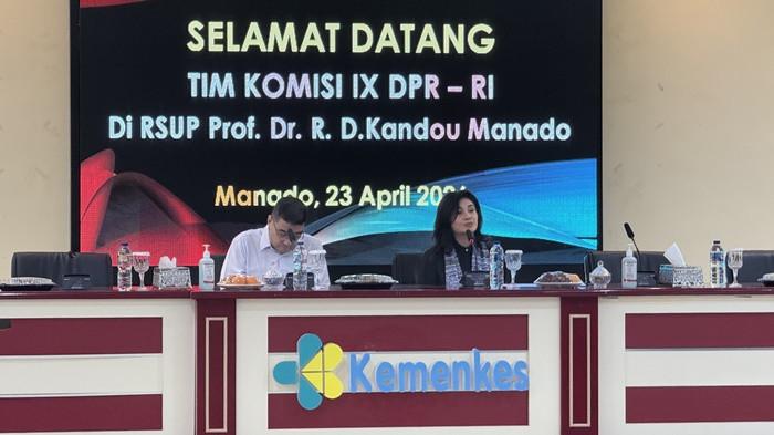 Jajaran Direksi RSUP Prof. Dr. R.D. Kandou Manado Ketua Komisi IX DPR RI Felly Runtuwene