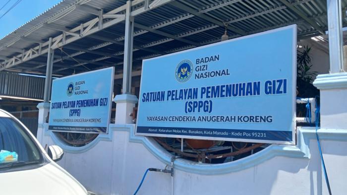 SPPG - SPPG Bunaken-Molas di Jalan Raya Molas-Tongkeina, Bunaken, Manado, Sulawesi Utara, Kamis (16/4/2026). Dapur ini melayani 3.800 penerima manfaat dari 42 sekolah.
