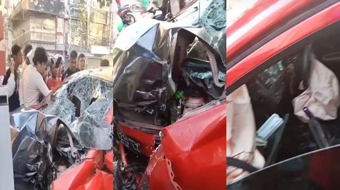 Kecelakaan di Manado Sulut Hari ini, Mobil Merah Bawa 6 Penumpang Tabrak Beton, 2 Orang Tewas