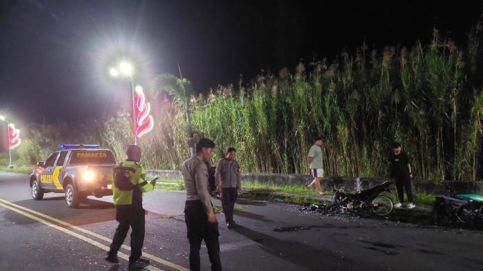 KECELAKAAN - Kecelakaan maut terjadi di Jalan Boulevard Tondano, Kabupaten Minahasa, Sulawesi Utara, Kamis 11 Desember 2025, sekitar pukul 01.00 Wita. 