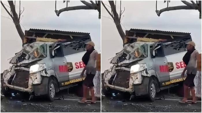 Kecelakaan Maut, 1 Orang Tewas, Mobil Ambulans Bawa Pasien Tabrak Truk