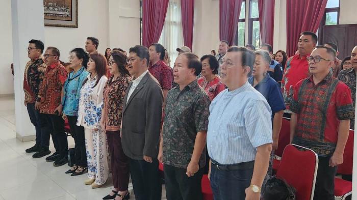 Para pengurus LP3KD Kota Tomohon yang dilantik, Selasa (5/8/2025).