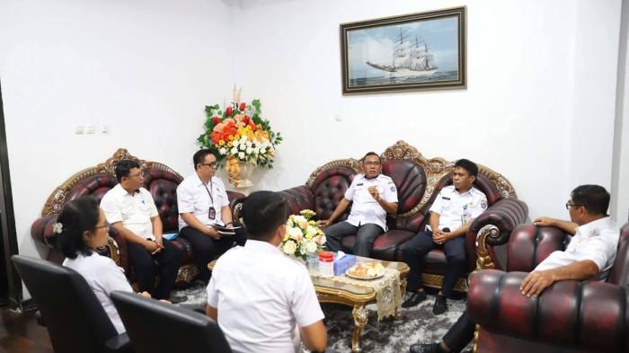 Makainas pimpin rapat koordinasi bersama jajaran Dinas Perhubungan Sitaro