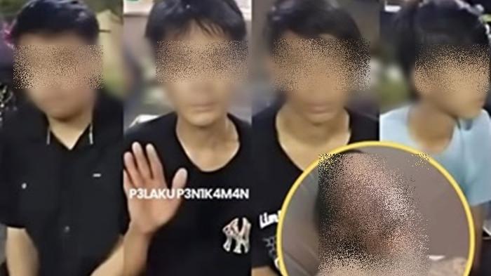 PELAKU - Para pelaku penikaman terhadap Mat Ular di Lorong Anoa, Kelurahan Teling Bawah, Kecamatan Wenang, Kota Manado, Sulawesi Utara pada Selasa (5/5/2026). Sebelum kejadian, Mat Ular dan para pelaku sempat berinteraksi bersama di salah satu rumah duka.