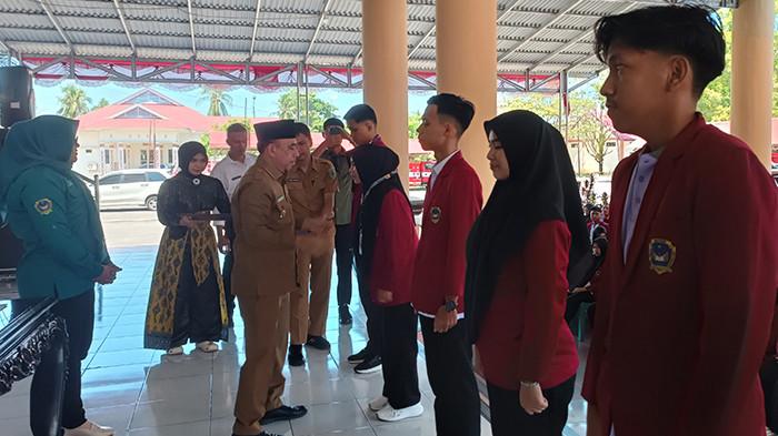 Pelepasan KKN di Bolmong oleh Bupati Bolmong Yusra