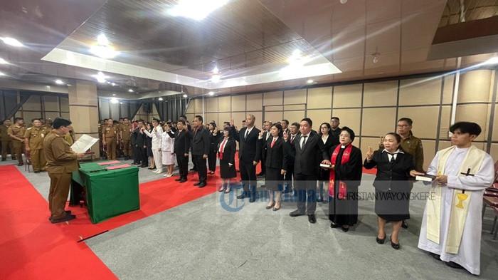 Pemerintah Kabupaten Minahasa Utara melaksanakan pelantikangjhlk