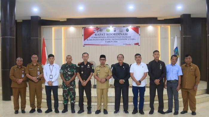 Pemkab Boltara melaksanakan rapat Forkopimda Selasa (28/4/2026)