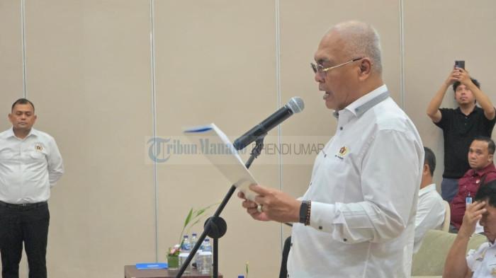 LANTIK: Pelantikan Pengurus Persatuan Wartawan Indonesia (PWI) Sulawesi Utara periode 2026-2031 berlangsung di Hotel Sintesa Peninsula, Rabu (13/5/2026). Gubernur YSK sempatkan diri hadir.