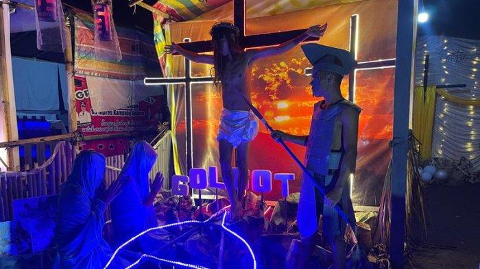 Potret Taman Paskah Jemaat GMIM Abraham Matungkas Minut Sulawesi Utara