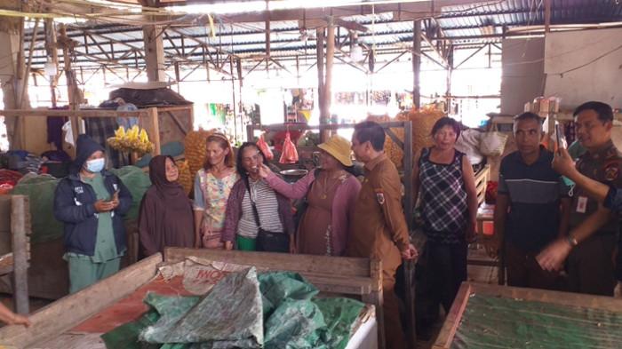 Wali Kota Kotamobagu Weny Gaib Tinjau Pasar Poyowa, Puskesmas Motoboi Kecil dan Gudang Bulog