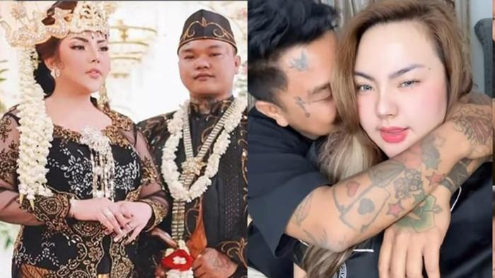 LISA MARIANA RUJUK - Potret kemesraan Lisa Mariana dan Doris Setiawan diambil dari Instagram @edhoss_ink dan lisamarianaaa.