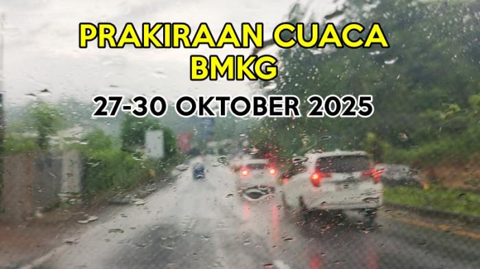Waspada Potensi Hujan Diprediksi akan Terus Meningkat, Prakiraan Cuaca BMKG 27-30 Oktober 2025
