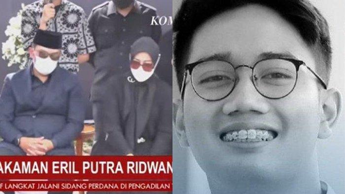 Momen Haru Pemakaman Eril, Ridwan Kamil Didampingi Atalia di Sisi Makam, Hingga Tabur Bunga Pertama