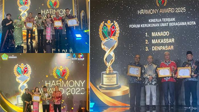Provinsi Sulawesi Utara (Sulut) mendapat 3 penghargaan di Harmony Award 2025