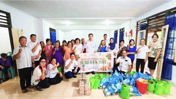BERBAGI - RSUP Prof. Dr. R. D. Kandou Manado menghadirkan wujud kasih melalui program 