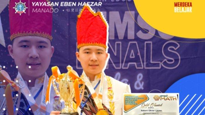 SISWA BERPRESTASI - Robert Liester. Sosok Siswa Berprestasi Asal Sulawesi Utara yang bersekolah di SMP Kristen Eben Haezer 1 Manado. Robert meraih gelar juara di Ajang Matematika Internasional yang digelar di Filipina.