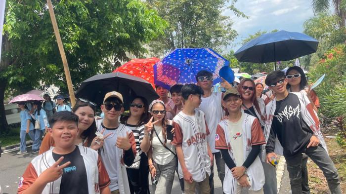 SELEBRASI REMAJA - Puluhan remaja GMIM dari tujuh kabupaten kota di Sulut mengikuti ibadah agung dan selebrasi paskah.