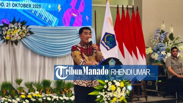 SEMANGAT - Gubernur Sulawesi Utara Yulius Selvanus Komaling (YSK) mengumumkan rencana.lo0-