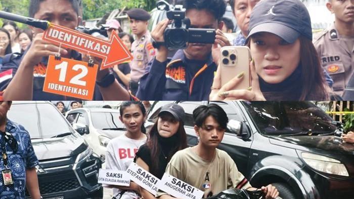 SOSOK: Potret Stefani Goni saat ikut rekonstruksi kasus pembunuhan Alberto Benedict Joel Tanos yang digelar di wilayah Kecamatan Sario, Kota Manado, Senin (4/8/2025) lalu. Kini terungkap apa saja yang dilakukannya.