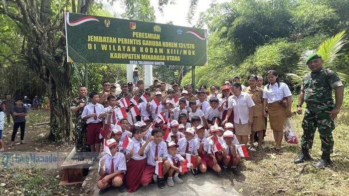 Satu diantara belasan jembatan Perintis Garuda telah selesai perbaikan