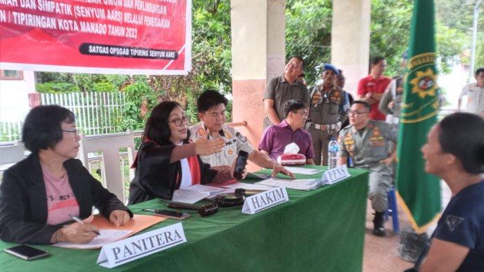 Satgas Opsgab Manado Jaring 20 Pelanggar, Dikenakan Sanksi Pada Sidang Tipiring
