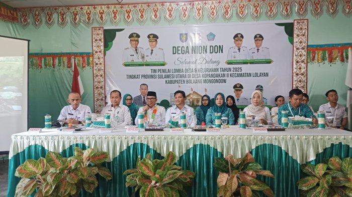 Tim Penilai Lomba Desa dan Kelurahan 2025 Tingkat Provinsi Sulut Turun di Kopandakan 2 Bolmong