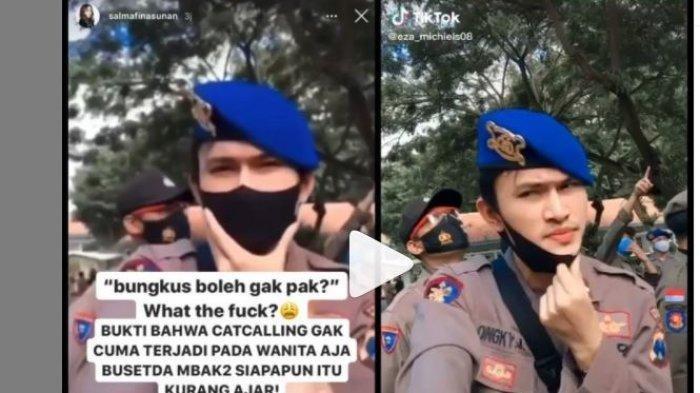 VIRAL Video Polisi Tampan Didekati Para Mahasiswi yang Demo, Melihat Hal Itu Salmafina Sunan Emosi