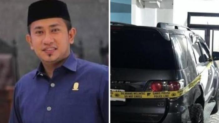MOBIL DIBAKAR - Penampakan mobil Fortuner hitam DD 227 UL milik kader Demokrat Sinjai, Iskandar, yang dibakar pada 23 Oktober 2025. Polisi ungkap motif Kamrianto bakar mobil Ketua OKK Demokrat Sinjai. Diduga sakit hati soal urusan pribadi.