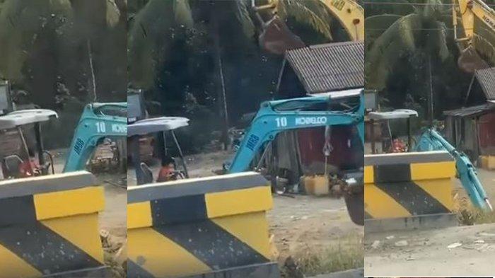 Viral Video Bocah Operasikan Excavator Sendiri, Netizen: Si Anak Minta Mainan, Bapaknya Beli Beneran