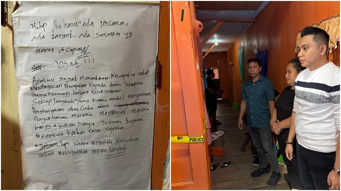 TULISAN - Kuasa hukum keluarga almarhumah Evia Maria Mangolo, Nizem Alfa Wengen, bersama kedua orang tua korban mendatangi kamar kos Evia di Kost Cemara, Kelurahan Matani Kaaten, Kecamatan Tomohon Tengah, Kota Tomohon, Sulawesi Utara (Sulut), pada Kamis (5/3/2026). Kegiatan tersebut turut didampingi penyidik PPA dan PPO Polda Sulut.