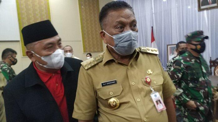 Larangan Mudik Berlaku Hari ini, Gubernur Olly Dondokambey dan Forkompimda Tinjau Perbatasan Sulut