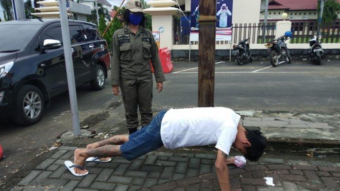 Gugus Tugas Covid-19 Minsel Gencar Razia Masker, Pelanggar Prokes Disuruh Push-Up