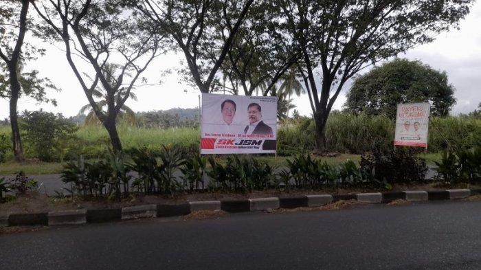 Baliho Steven Kandouw-Jan Maringka Bermunculan di Minut dan Manado, Dekat Kediaman Olly Dondokambey