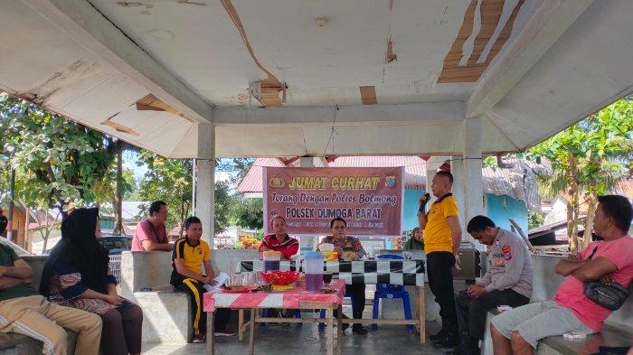 Jumat Curhat, Kapolsek Dumoga Barat Bolmong Sulawesi Utara Serap Aspirasi Warga Desa Doloduo