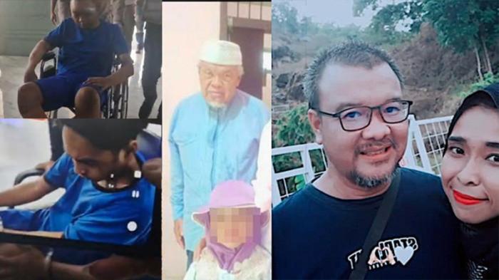 PELAKU PEMBUNUHAN SATU KELUARGA- Jajaran Polres Indramayu bersama Direktorat Reserse Kriminal Umum Polda Jabar berhasil mengungkap kasus pembunuhan berencana yang sempat menghebohkan masyarakat di Indramayu. Polisi mengungkap kesadisan para pembunuh Haji Sahroni dan anak cucunya di Paoman, Indramayu. Korban pembunuhan: Sahroni (kiri), Euis dan Budi (kanan).