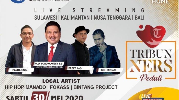 Gelar Konser Tribuners Peduli, Tribun Manado Galang Dana untuk Masyarakat Terdampak Covid-19