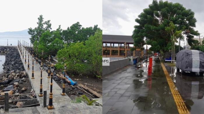 MBW II - MBW II di Jalan Wolter Mongisidi, Malalayang, Manado, Sulawesi Utara. Di sana ada dermaga dan bakal diisi oleh pedagang UMKM.