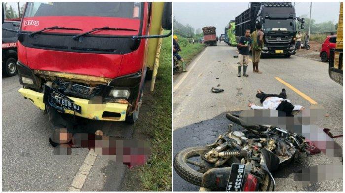 Kecelakaan Maut Pukul 07.00 WIB, Suami Istri Tewas Seketika, Tertabrak Truk saat Hendak Menyalip