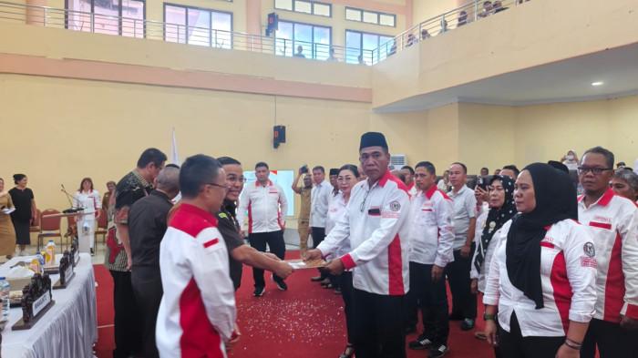 Pengukuhan DPC Abpednas Bolmong Periode 2026-2031 di Kantor DPRD Bolmong Selasa (09/06/2026).