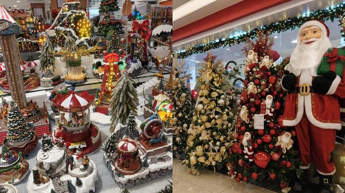 JELANG NATARU - Potret pernak-pernik Natal di salah satu Toko Jl. Piere Tendean, Kota Manado, Sulawesi Utara, Kamis (13/11/2025).