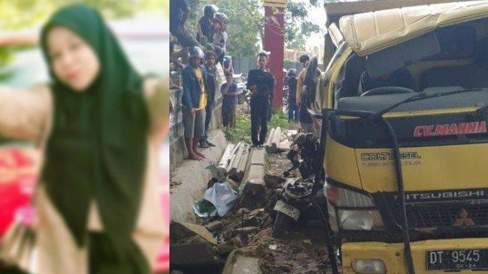 Kecelakaan Maut, Gadis Pelajar Tewas Seketika, Korban Ditabrak Truk Beton yang Hilang Kendali