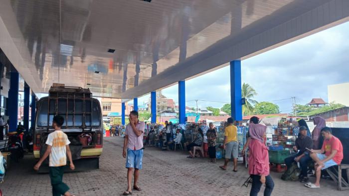 TERMINAL MALALAYANG - Suasana Terminal Malalayang, Manado, Sulawesi Utara, Selasa (16/12/2025). BPTD Sulut bakal menyiapkan enam posko Natal dan Tahun Baru.